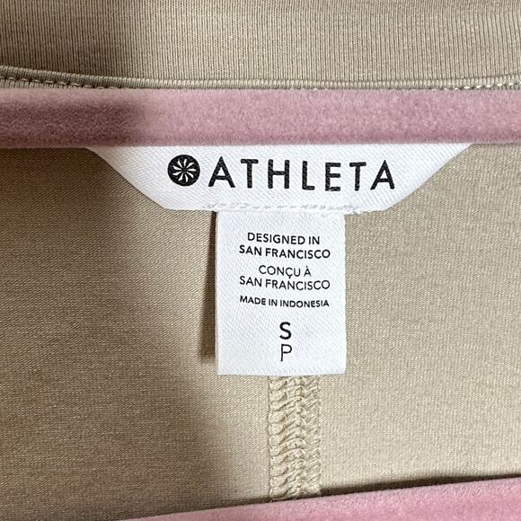 ATHLETA Effortless Tee Dress Ecru Tan Cream Neutral {T10} - Picture 5 of 7